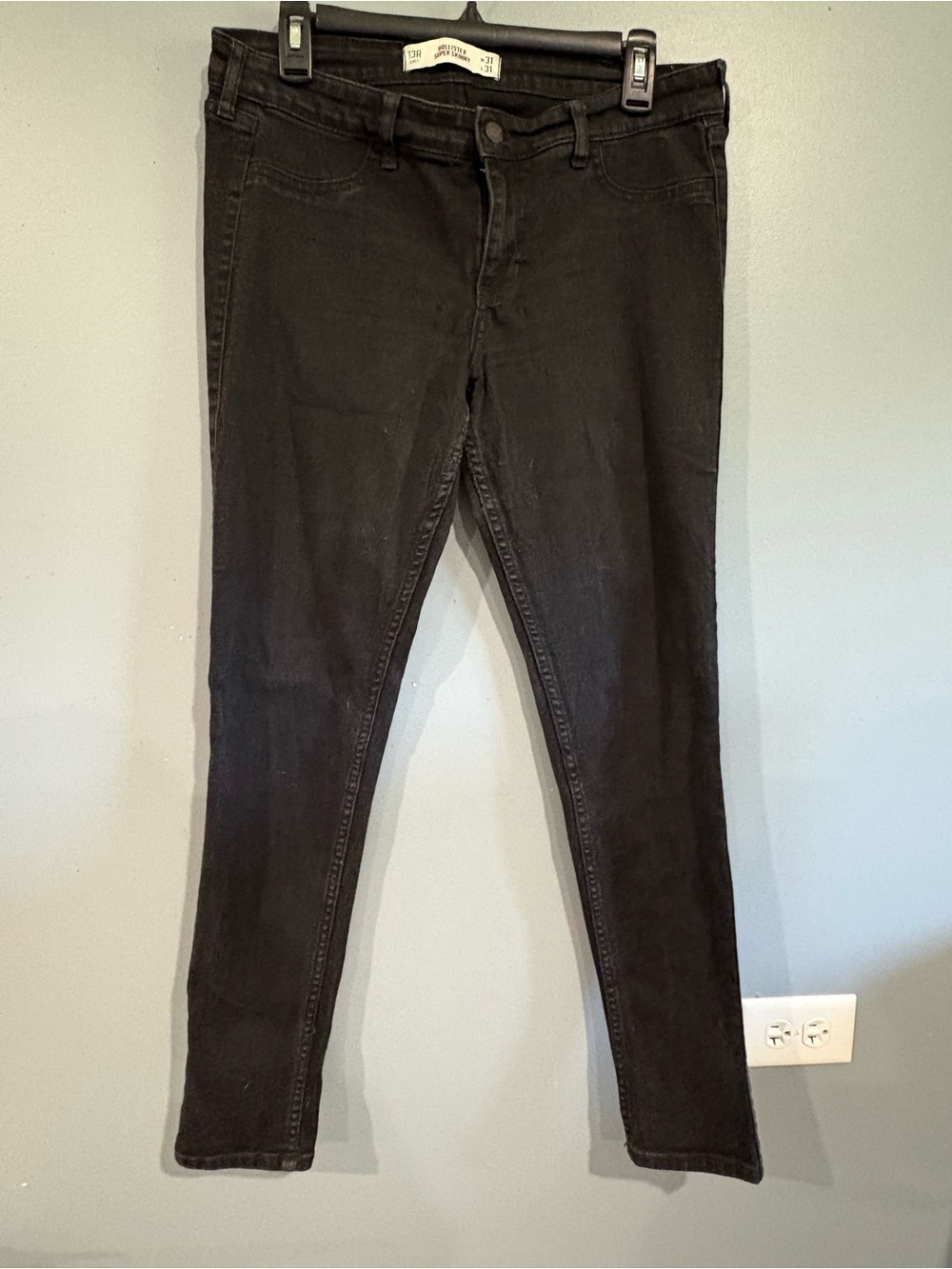 Hollister Black Super Skinny Jeans Size 13R W31 L31